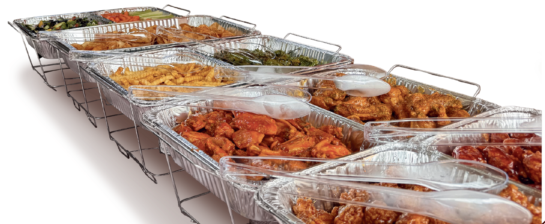Wing Shack catering buffet